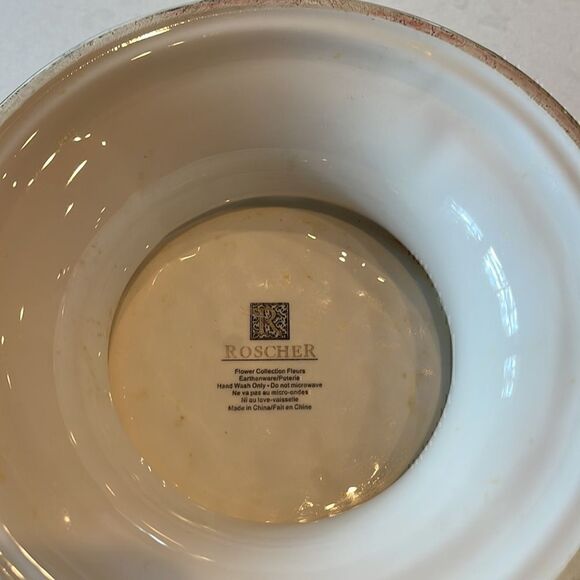 Roscher, flower collection earthware, excellent condition bowl. Beautiful. - Picture 3 of 7